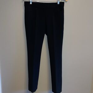 ELIE TAHARI | Black Straight Leg High Waisted Stretch Wool Trousers - sz 6